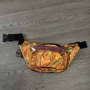 Sojourner Translucent Rainbow Iridescent  Holographic Festival Fanny Pack Bag